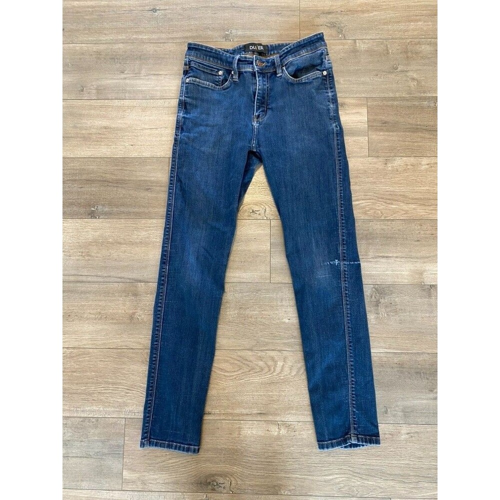 Duer DU/ER Jeans Mens 31x31 Blue L2X Slim Performance Denim Stretch